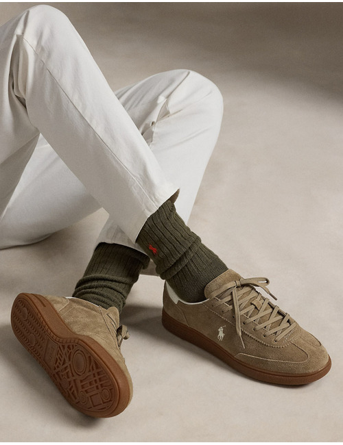 Bedford Suede Sneaker in Dirty Buck/Deckwash White