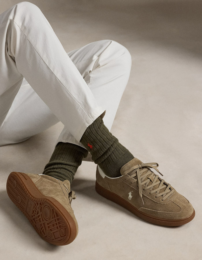Bedford Suede Sneaker in Dirty Buck/Deckwash White