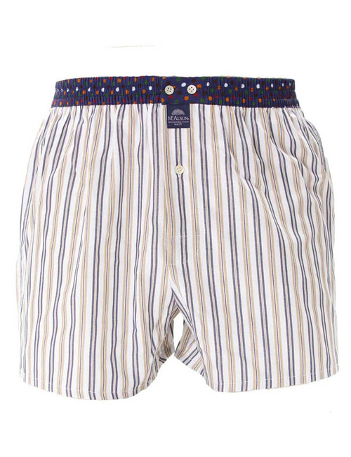 M5210 – Boxershort in Navy & Khaki Strepen
