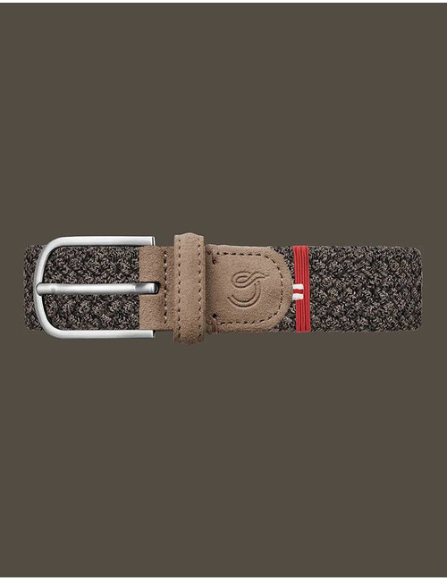Inverness Suede WOOL EFFECT Riem in Dark Brown