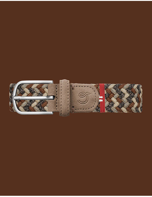 The Highlands Wool Effect Riem in Multi Brown
