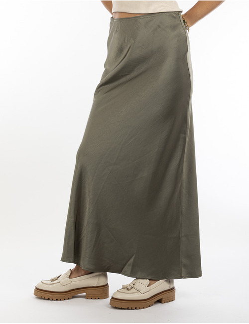 Neo Noir lange rok kaki