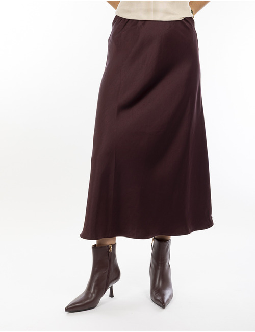 Neo Noir lange rok bordeaux