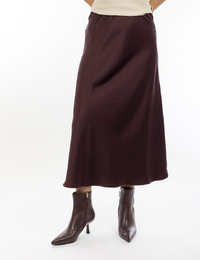 Neo Noir lange rok bordeaux