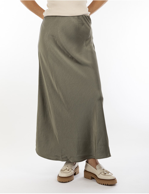 Neo Noir lange rok kaki