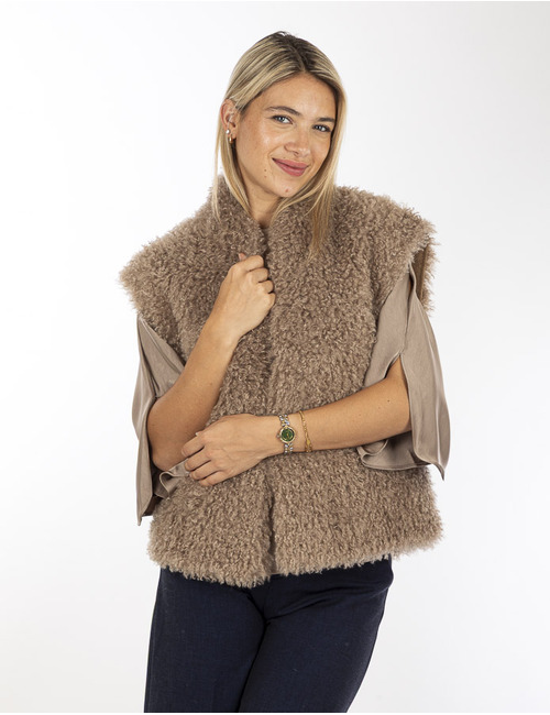 Betta Corradi bodywarmer taupe