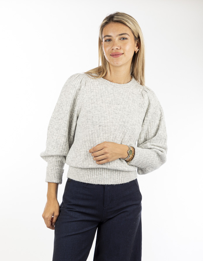 Neo Noir lange mouw pull grijs