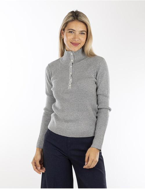 Kocca lange mouw pull grijs