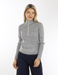 Kocca lange mouw pull grijs