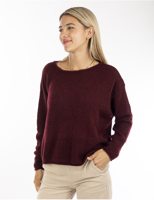 Mika Elles pull bordeaux