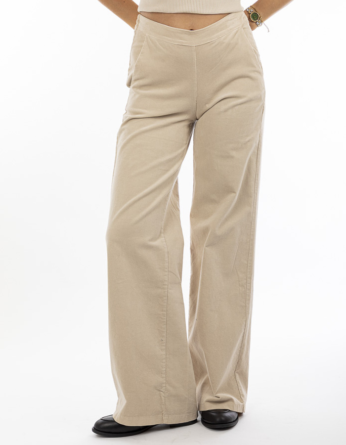 Mika Elles broek met elatische band beige