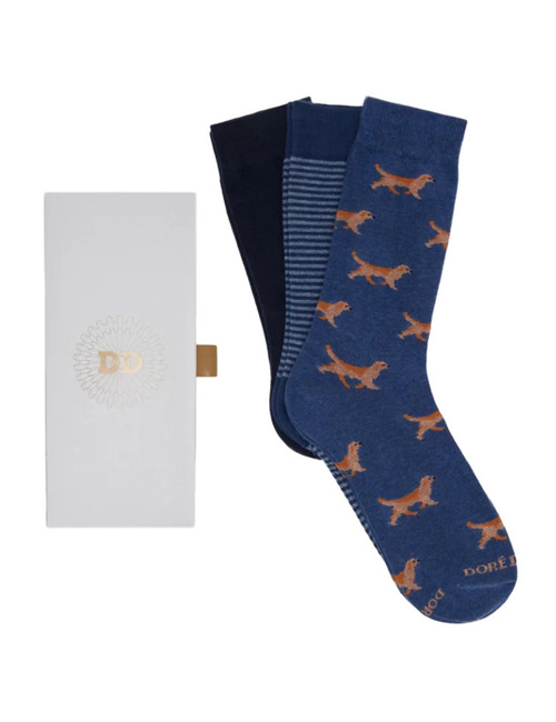 Cadeaubox met 3 Paar Katoenen Sokken 
