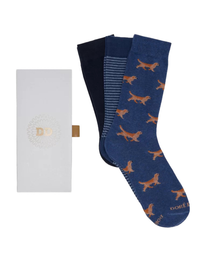 Cadeaubox met 3 Paar Katoenen Sokken 