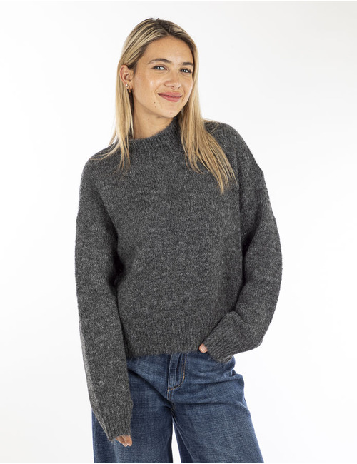 Neo Noir lange mouw pull grijs