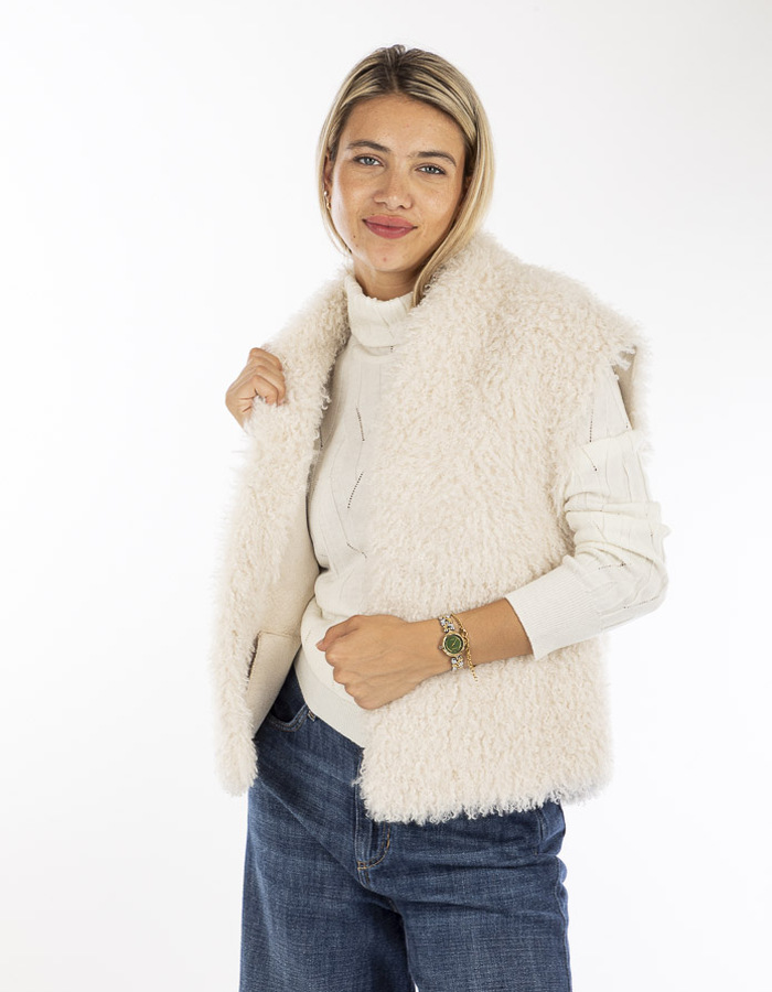 Betta Corradi bodywarmer ecru