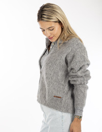 Mscw lange mouw gilet grijs