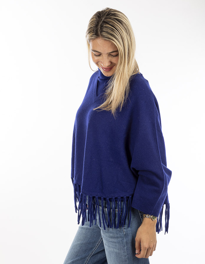 Herzen's lange mouw bloes blauw