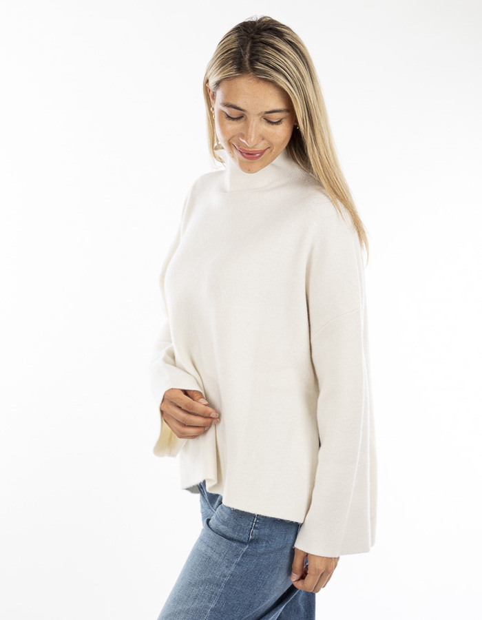 Herzen's lange mouw pull ecru