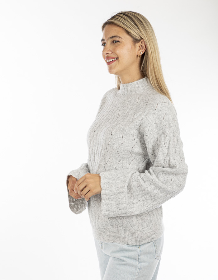 Aimee The Label sweater grijs