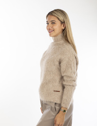 Mscw lange mouw pull beige