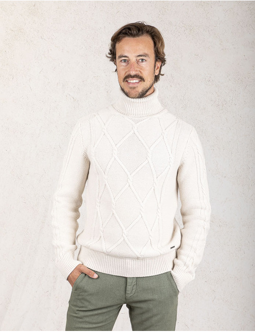 Joop pull rolkraag ecru