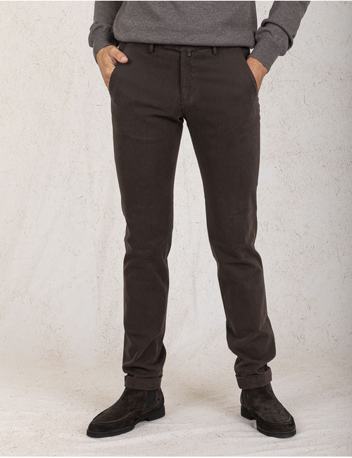 Briglia modern fit broek bruin