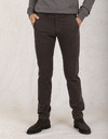 Modern Fit Broek in Donkerbruin – Zachte Katoenmix met Stretch