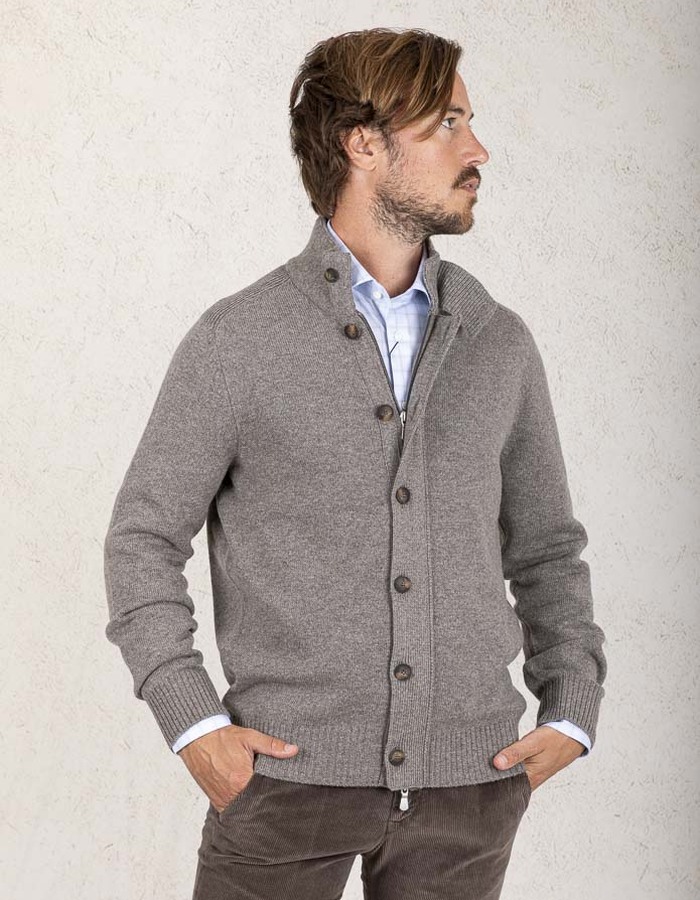Gran Sasso cardigan taupe