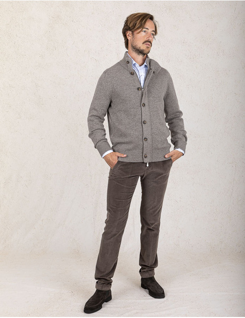 Gran Sasso cardigan taupe