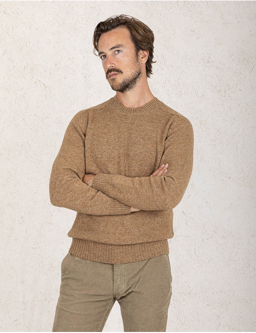 Gran Sasso pull met ronde hals beige