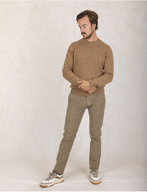 Gran Sasso pull met ronde hals beige