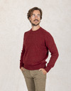 Gran Sasso pull met ronde hals rood