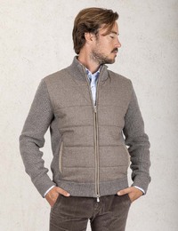 Gran Sasso cardigan taupe