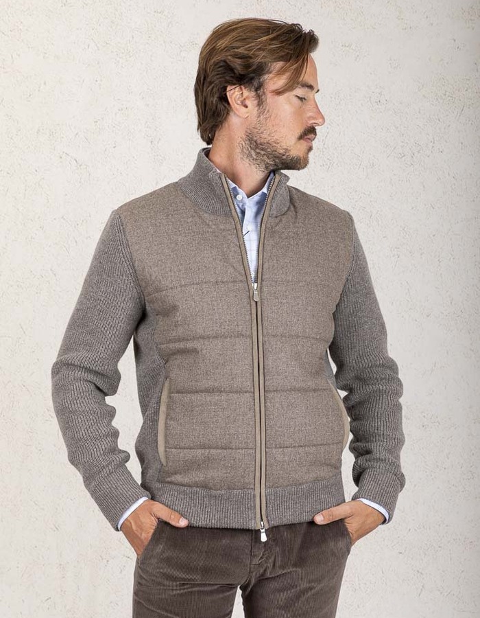 Gran Sasso cardigan taupe