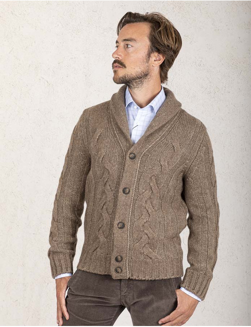 Gran Sasso cardigan bruin