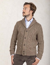 Gran Sasso cardigan bruin