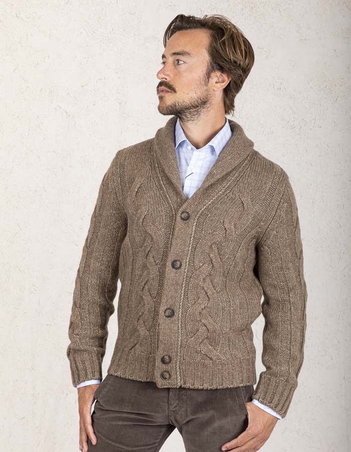 Gran Sasso cardigan bruin