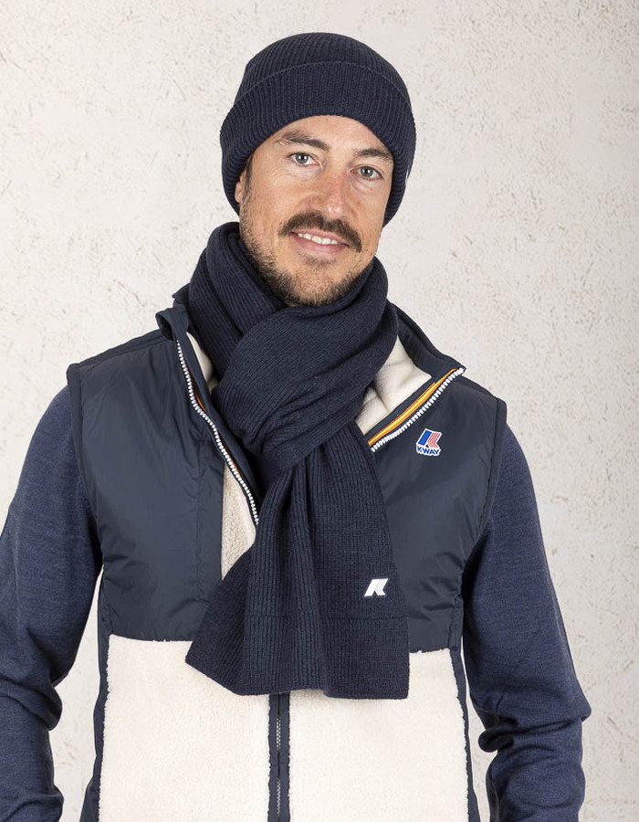 K-way sjaal blauw