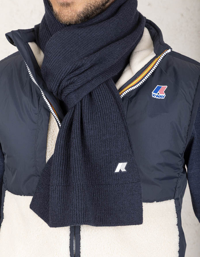 K-way sjaal blauw