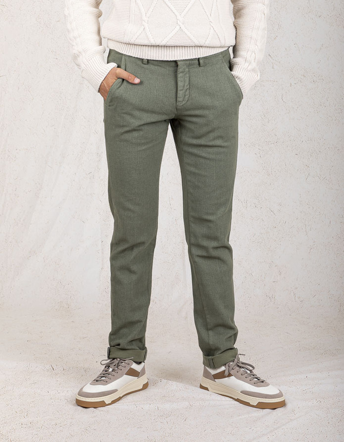 Mason's slim fit broek groen