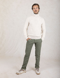 Modern Fit Chino P. Torinostyle in Olijfgroen 