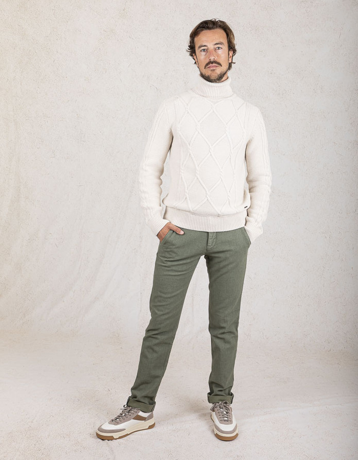 Mason's slim fit broek groen