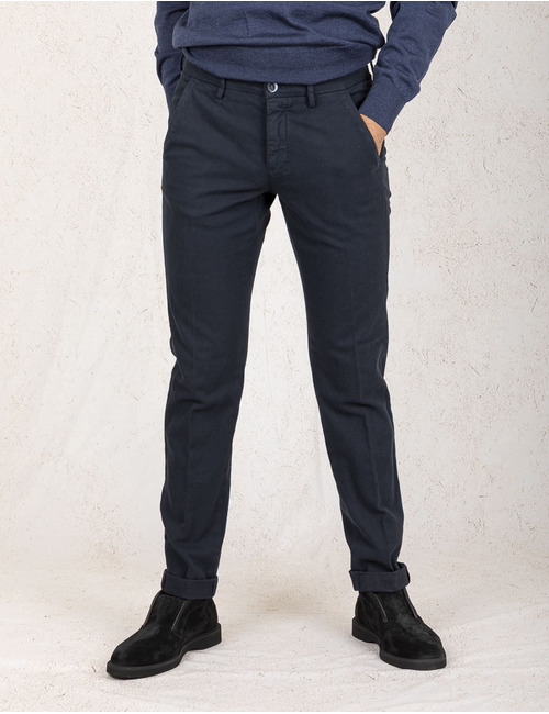 Mason's slim fit broek blauw