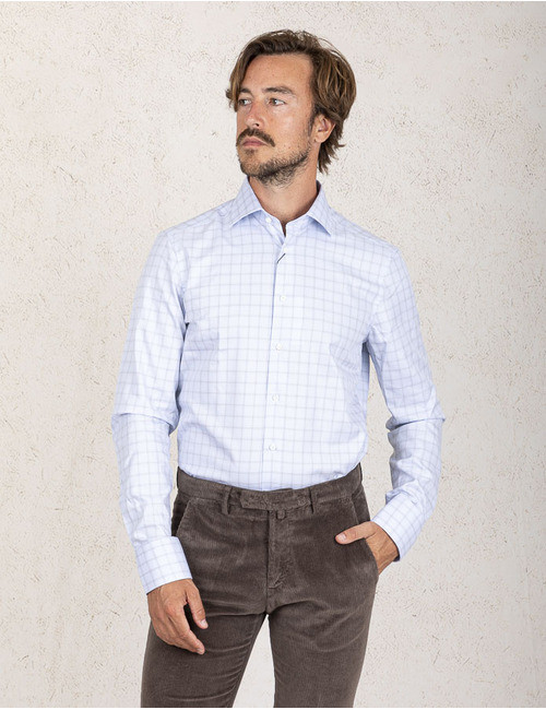 Stenströms slim fit hemd blauw