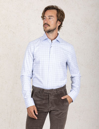 Stenströms slim fit hemd blauw