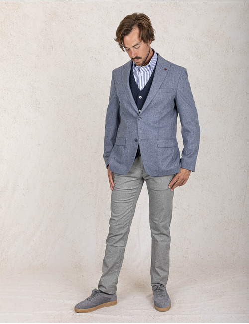 Slim Fit Blazer in Light Blue