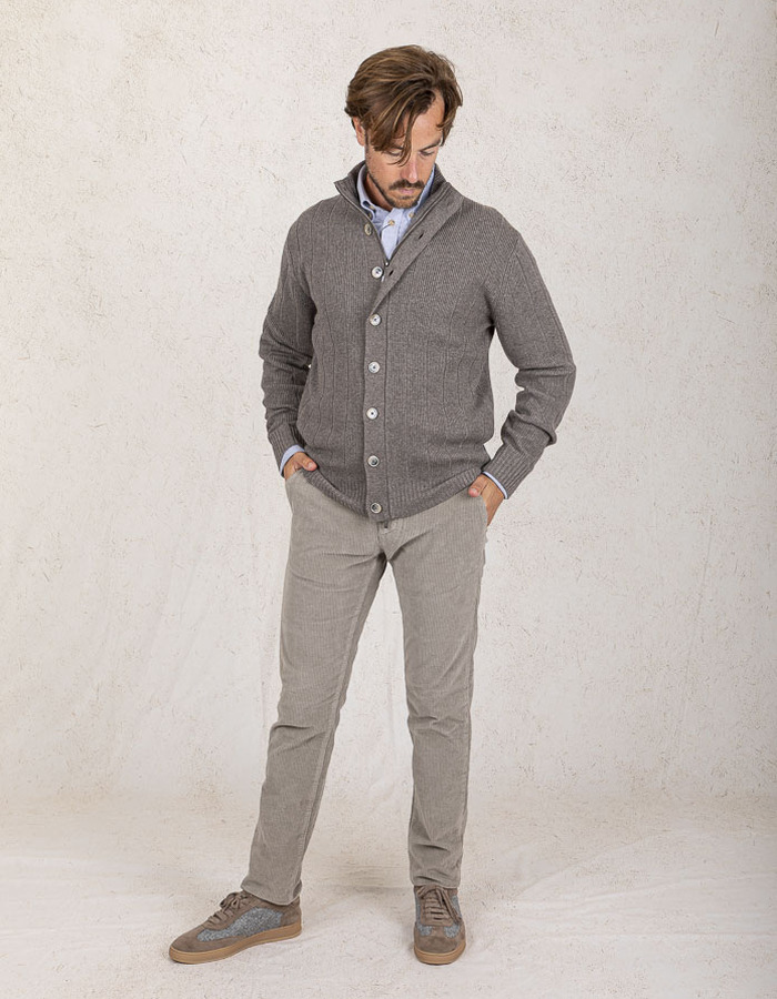 Gentiluomo cardigan bruin