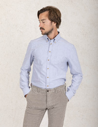 Slim Fit Overhemd in Lichtblauw