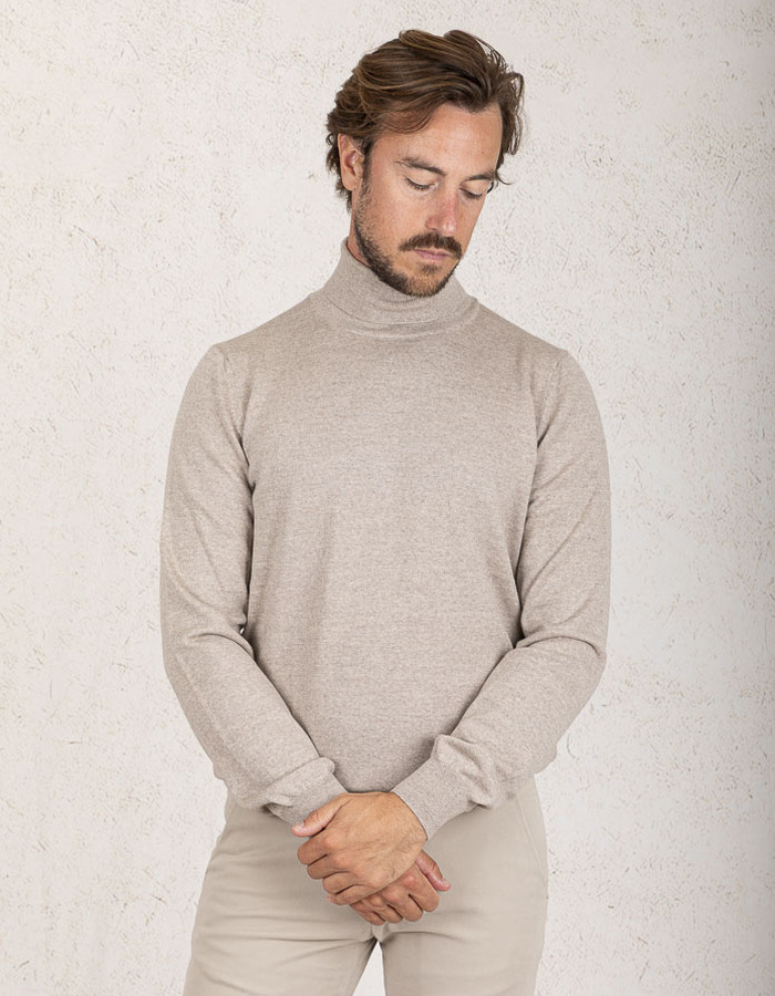 Gran Sasso pull rolkraag beige
