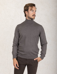Gran Sasso pull rolkraag taupe